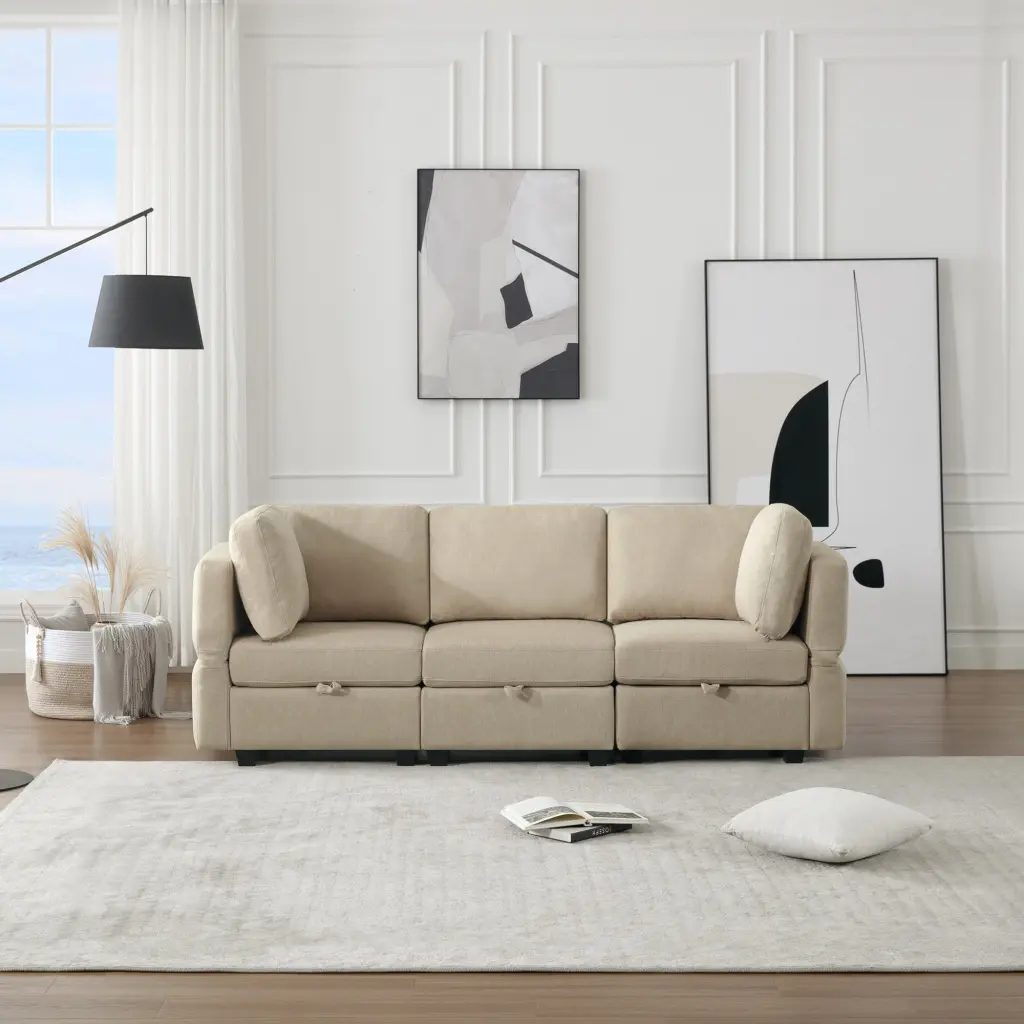 Oversized Modular Sectional Convertible Sofa Set Extra Large Seating Living Room ui furniture