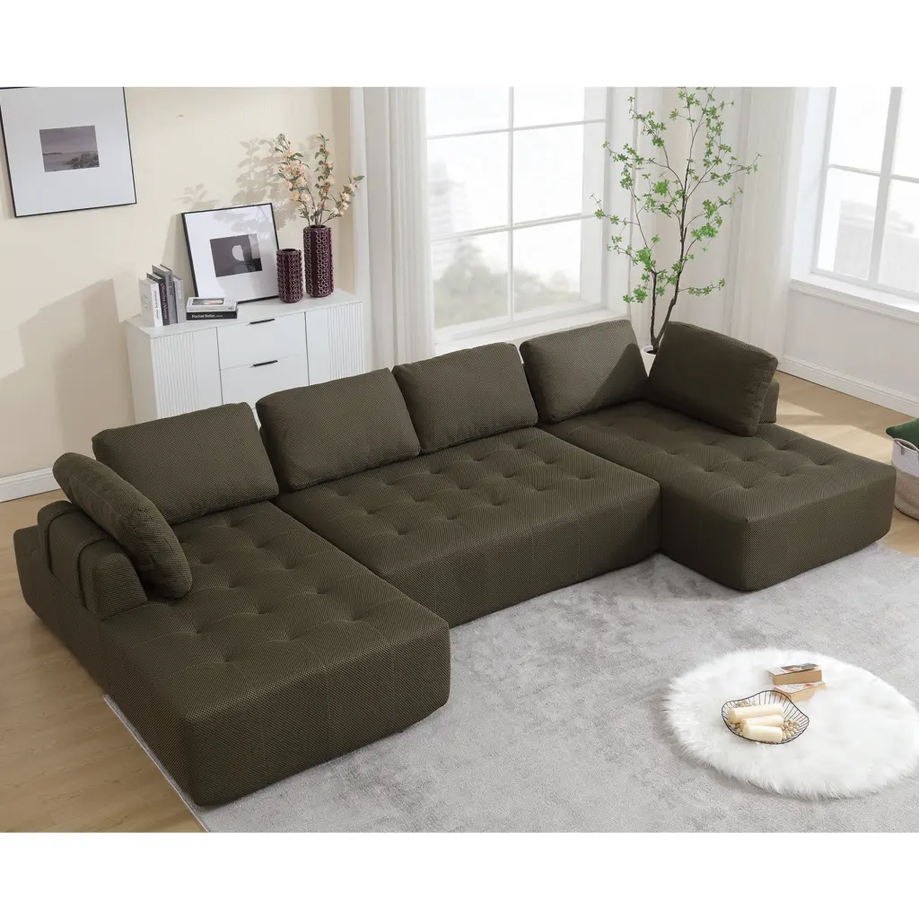 Arrived 138.5 Modular Combination U Shaped Sofa Living Room wf-furniture