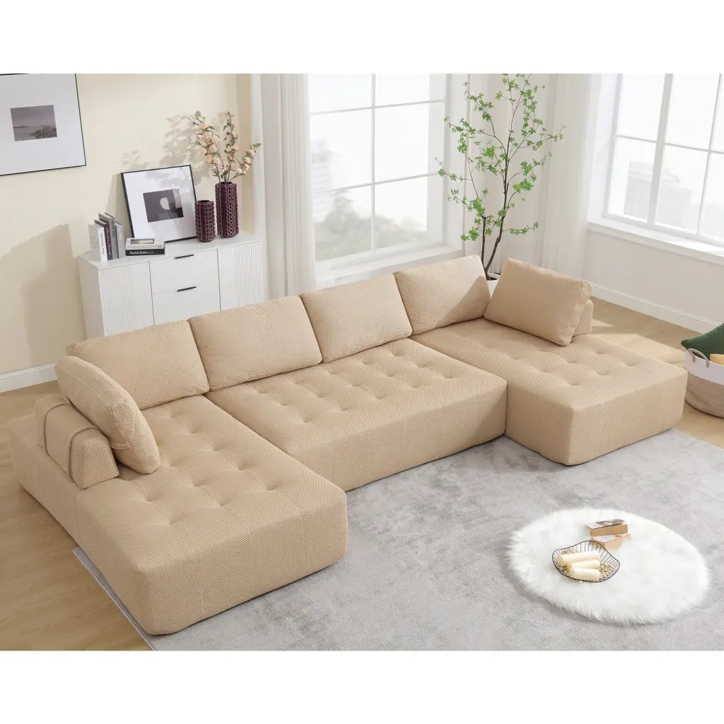 Arrived 138.5 Modular Combination Sofa U Shaped Sofa Living Room wf-furniture