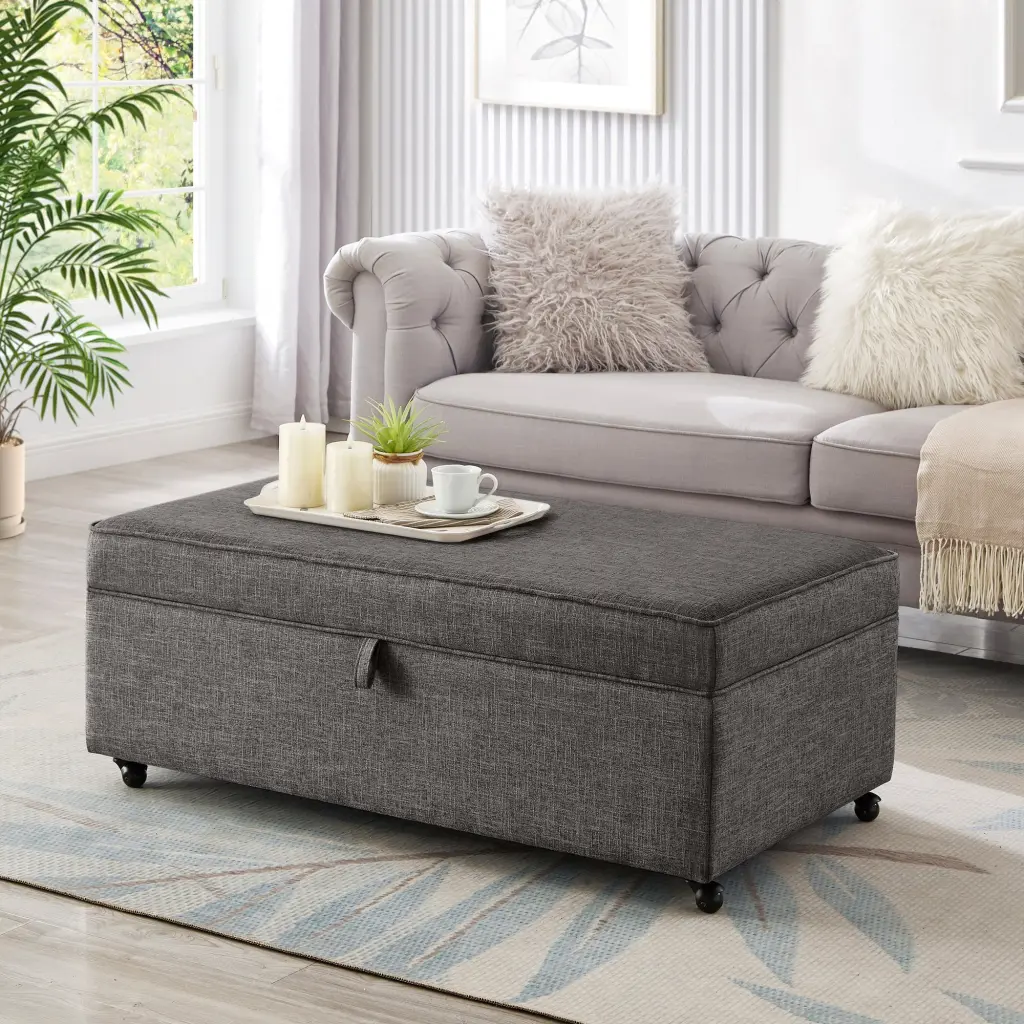 Modern Large Comfort Modular Sectional Sofa Ottoman Storage wm home furniture
