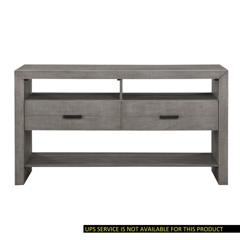Modern Rustic Gray Finish Server 2 Drawers and 3 Shelves Dining Room Storage kanepe