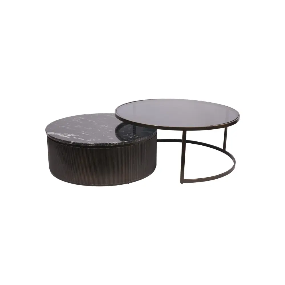 Belvedere Set 2 Nesting Coffee Tables - Ebony