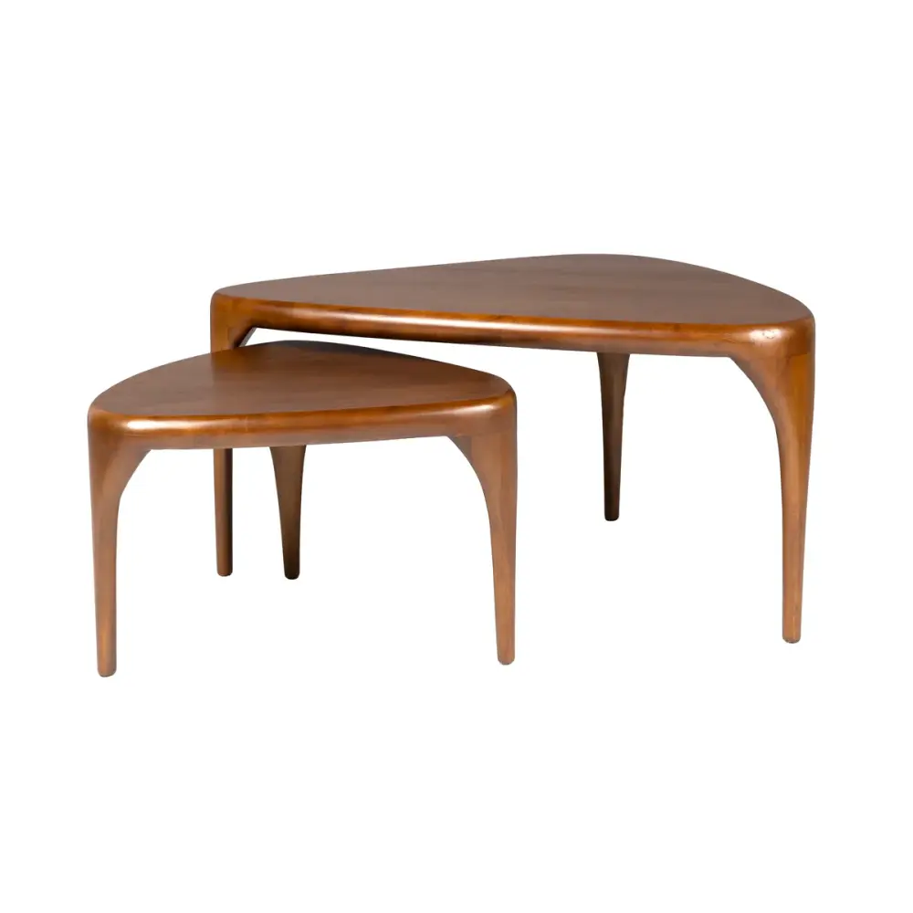 Isla Oval Coffee Table Place 2 - Walnut