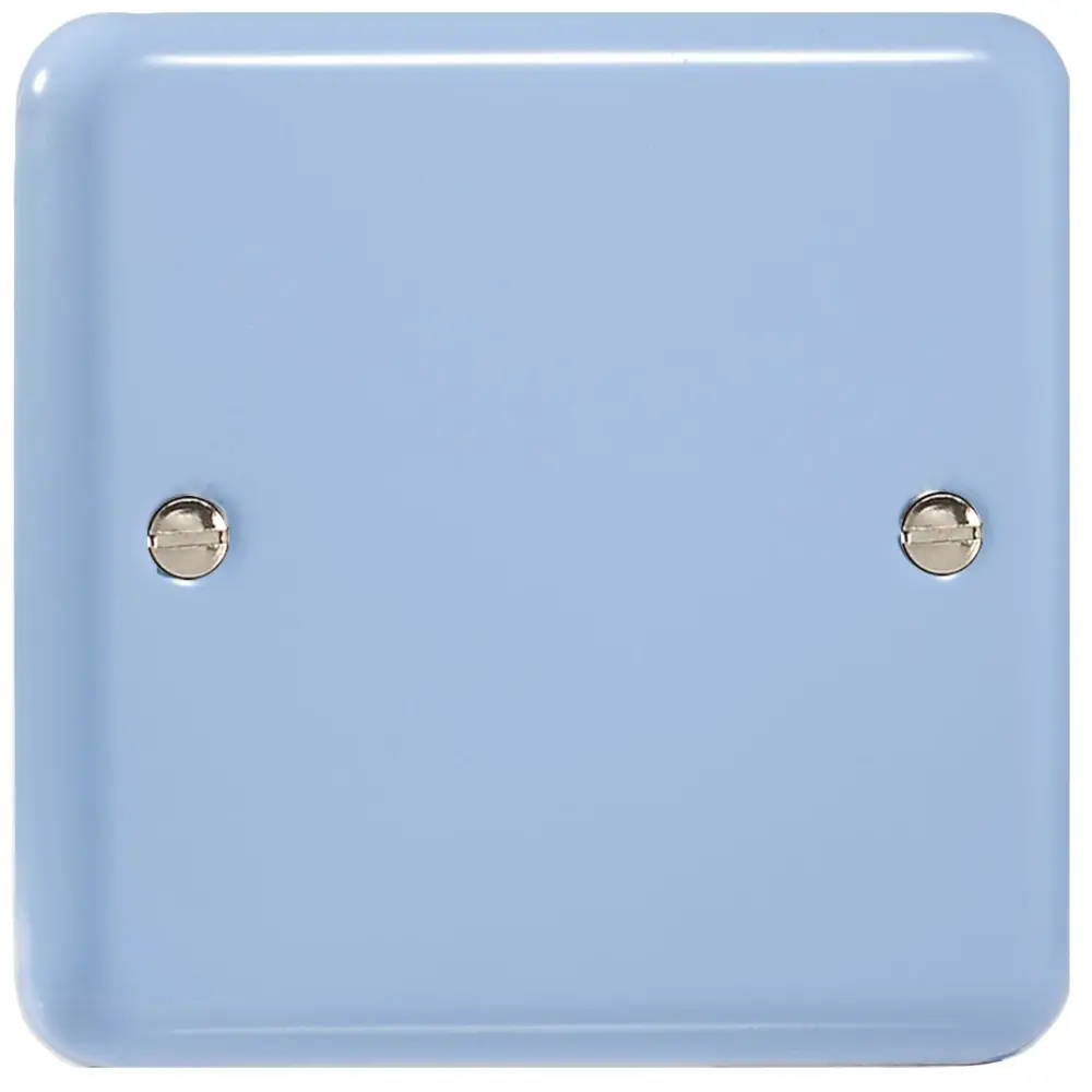 Varilight 1-Gang (Single), Blank Plate, Retro Lily Duck Egg Blue XYSB.DB