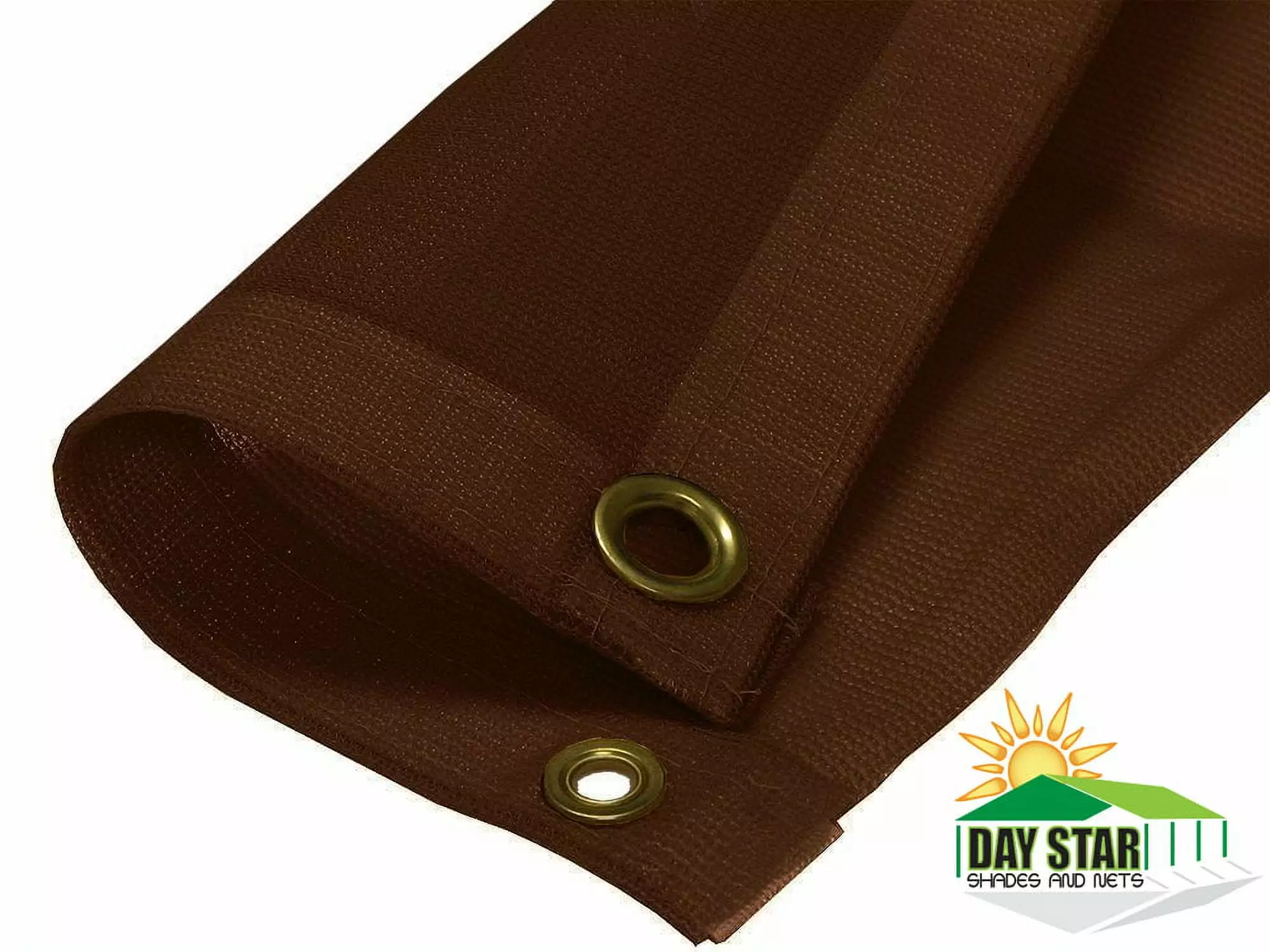 10x12 Feet Brown HD Mesh Tarp Net Sun Shade Patio Canopy Fence Screen 10