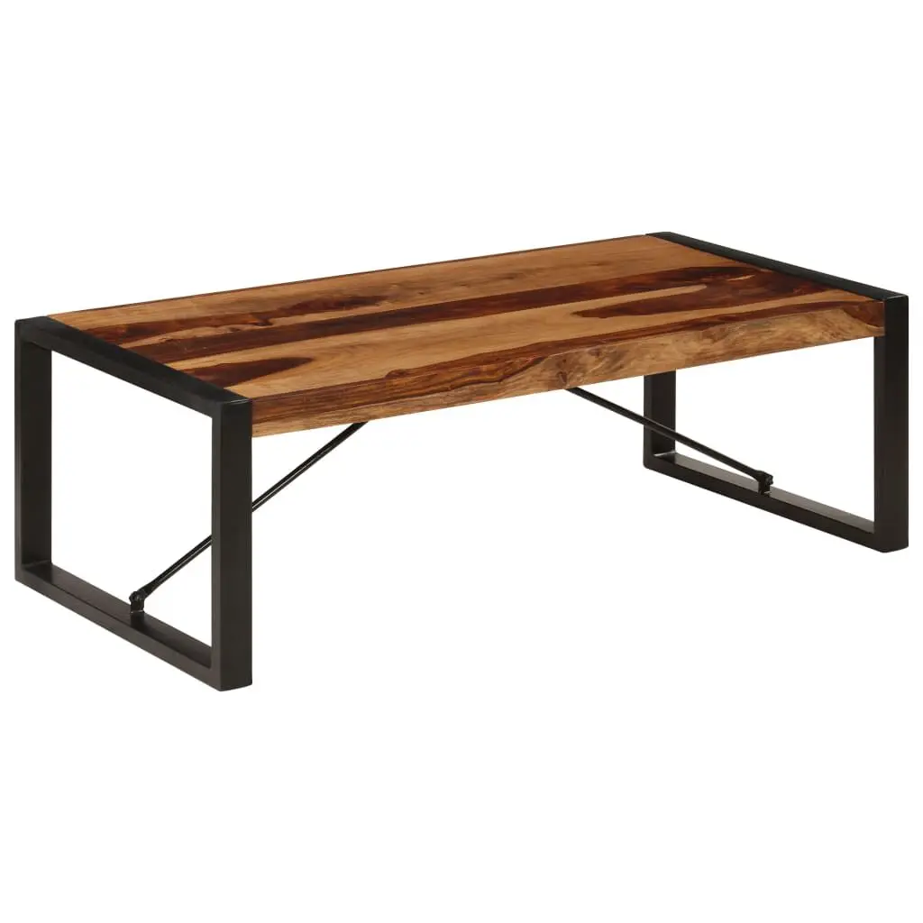47.2 Inch Solid Sheesham Wood Coffee Table 23.6 Inch Width