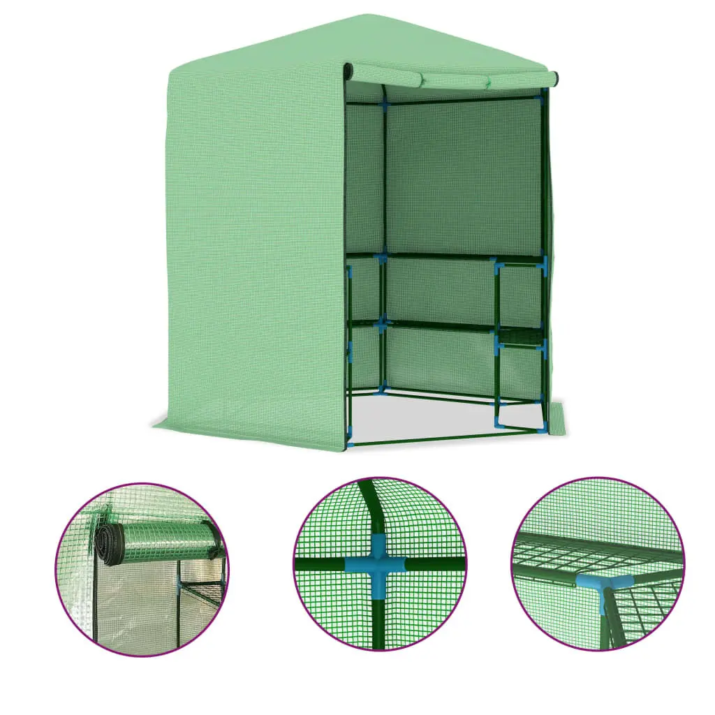 Greenhoutilize Steel Shelving Unit 89.4x87.8 Inches Storage Rack