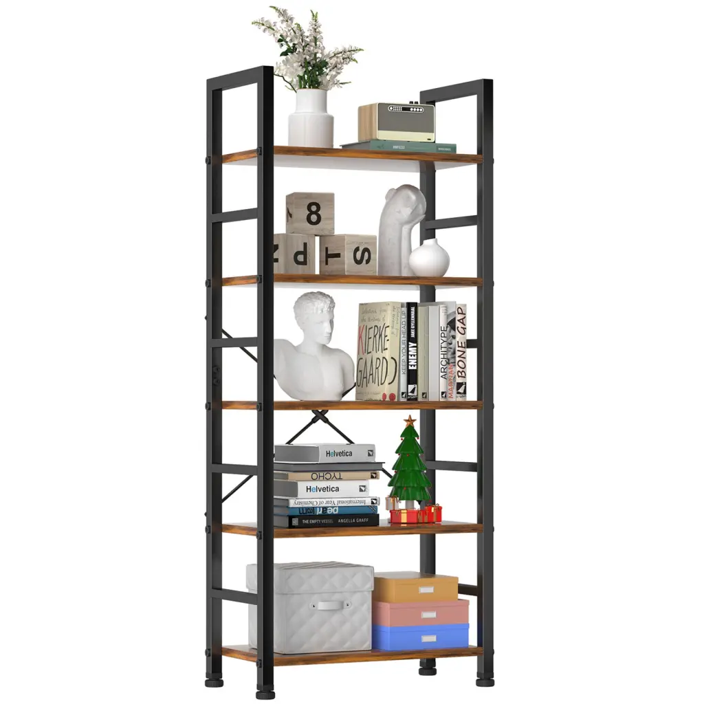 5 Shelves Home Office and Living Room Multifunctional Presentation Stand w2201