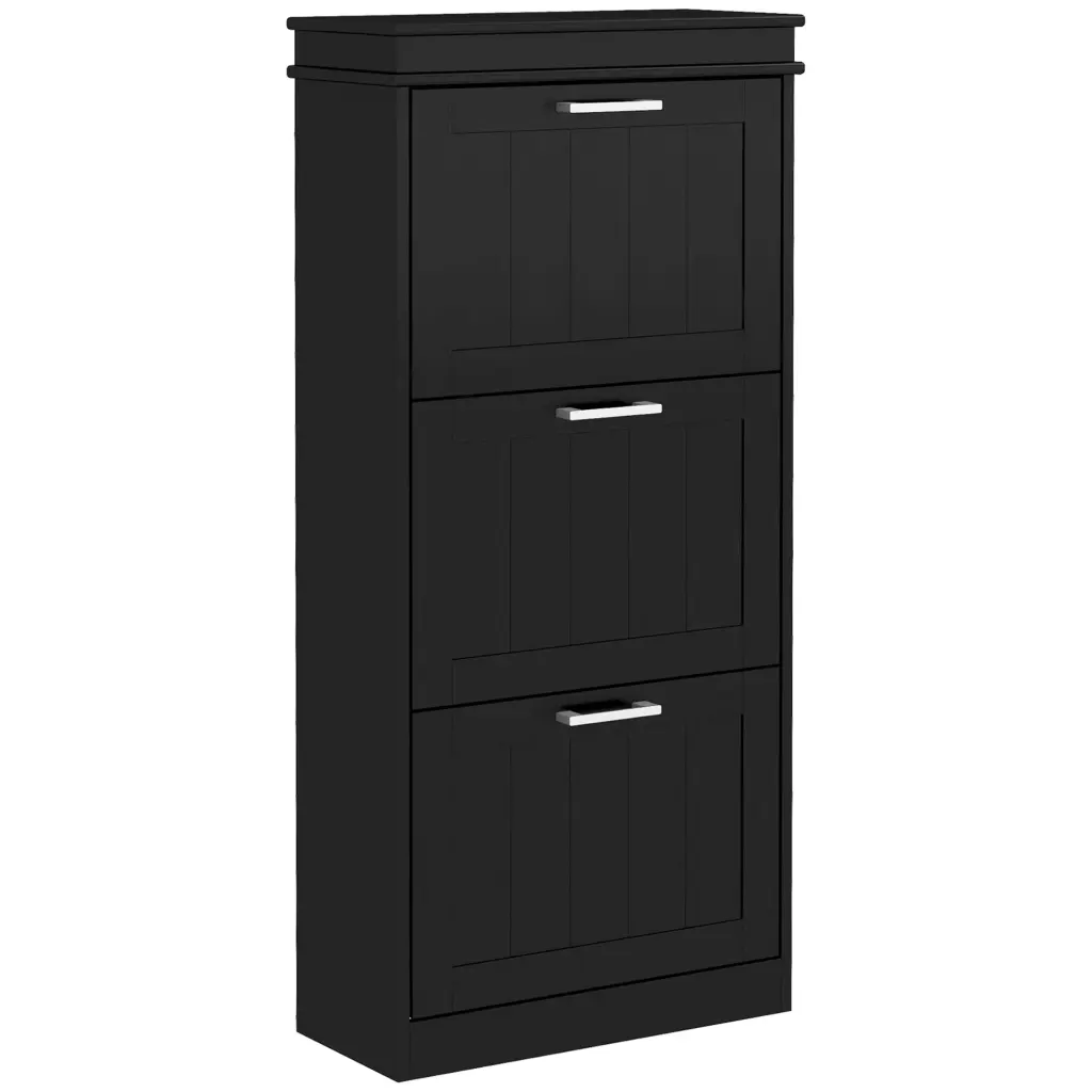 Homcom Narrow Shoe Cabinet Entryway Shoe Rack Storage Organizer aosom business