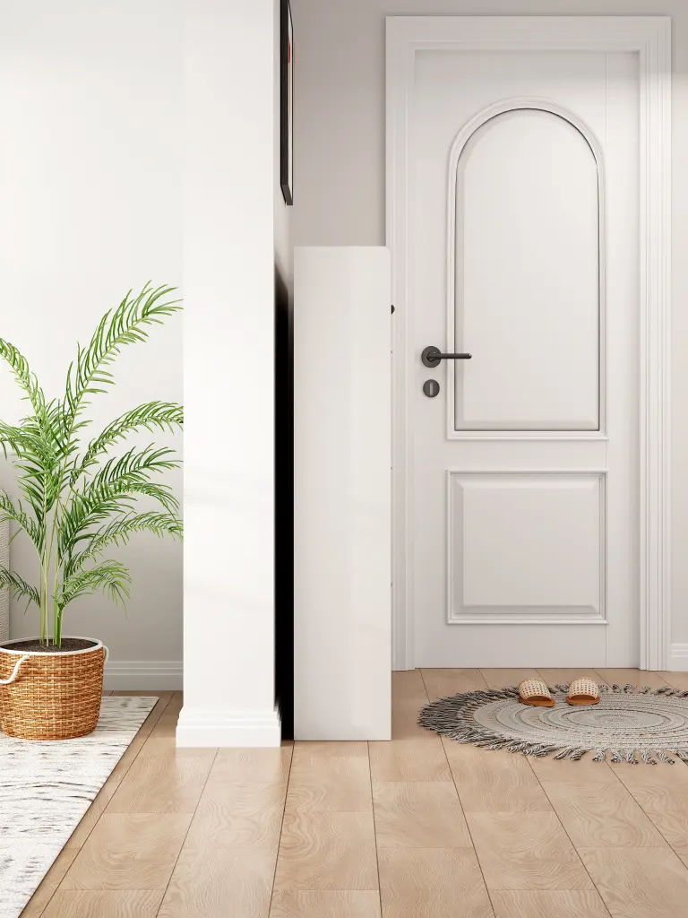 Hidden Shoe Storage Cabinet Entryway 3 Doors and 2 Compartments taie home