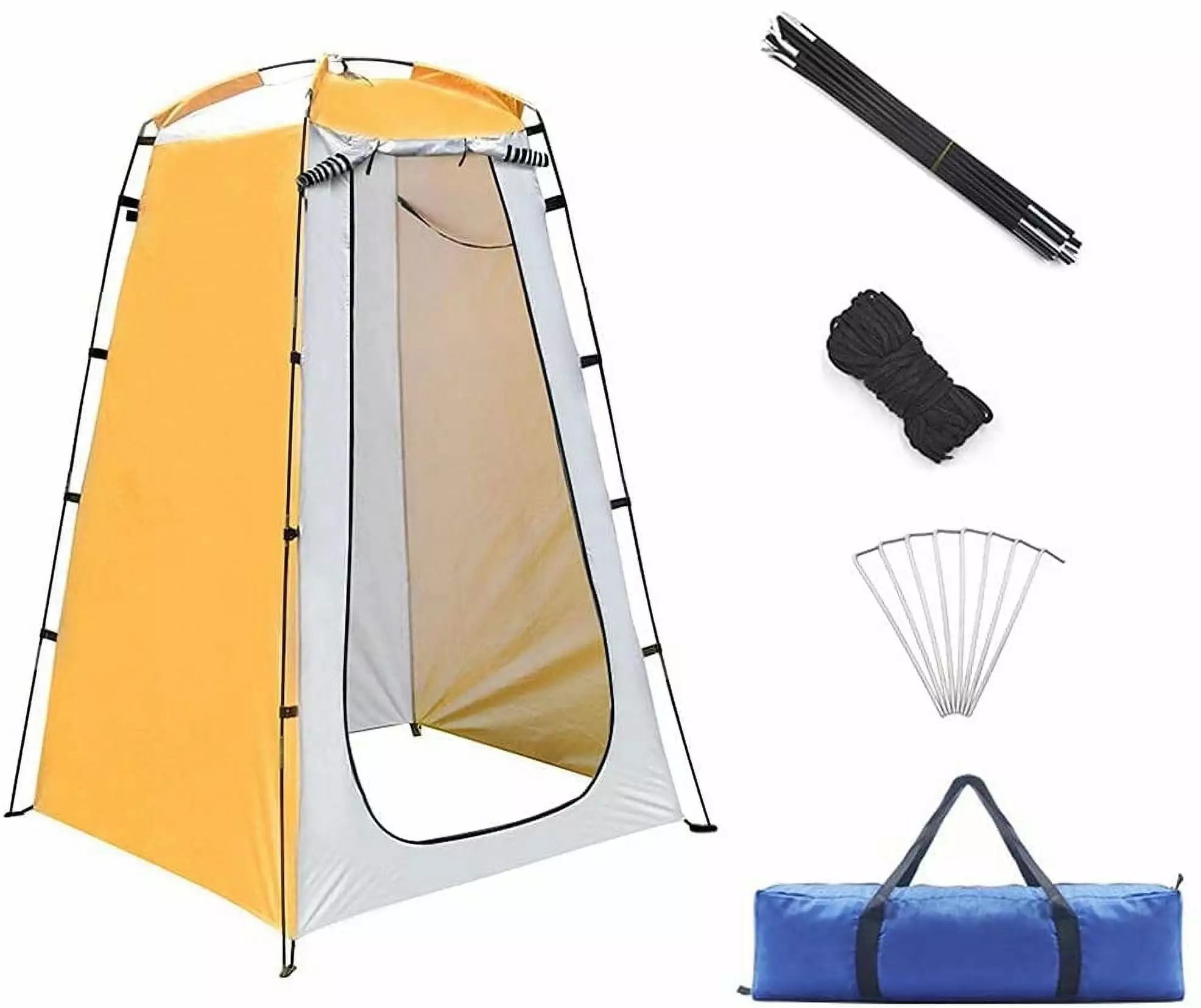 Outdoor Pop-up Privacy Tent - Quick Set Up Changing Room Camping, Shower, and Toilet Use