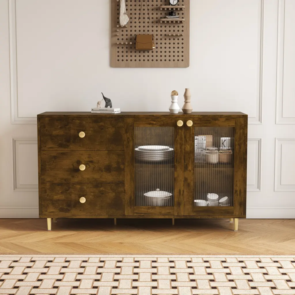 Modern Minimalist Side Cabinets Chic Storage Lockers Dining Room ylf fff
