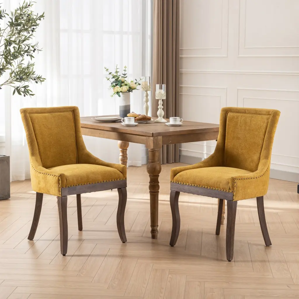 Ultra Side Dining Chair Thickened Material and Neutrally Toned Seat a-a furniture