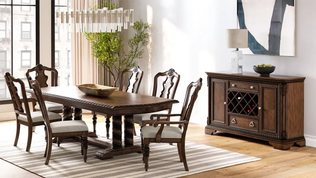 Mahogany Traditional Side Chair Solid Timber and MDF Construction ihomefurnishings