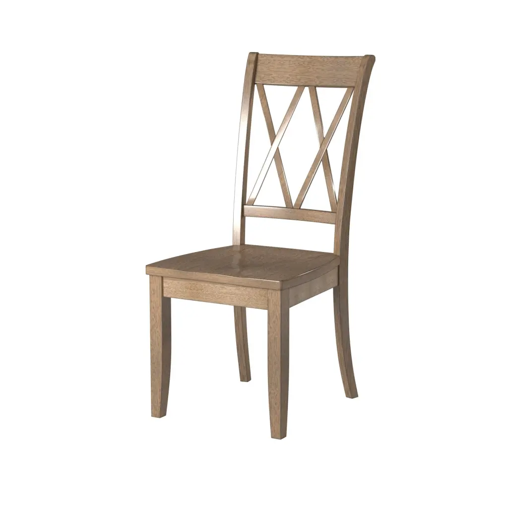 Casual Brown Finish Side Chairs Set 2 Pine Veneer Transitional Double Comfort kanepe