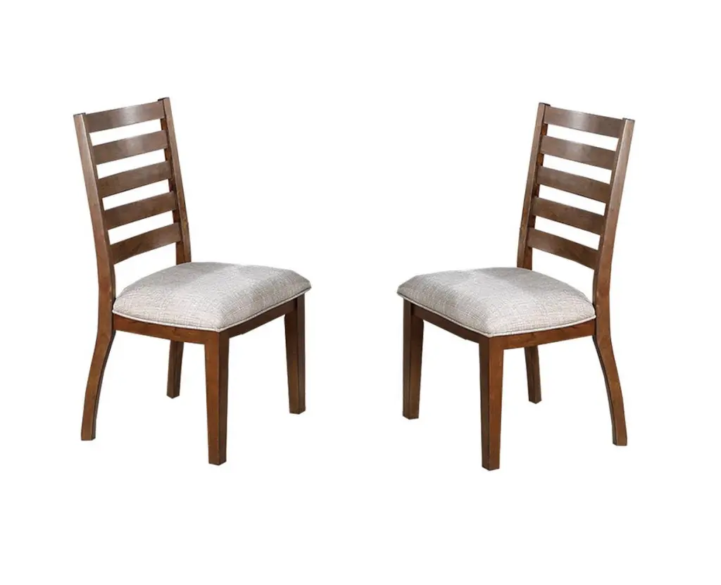 Walnut Finish Traditional Side Chairs Set 2 Timber Frame kanepe