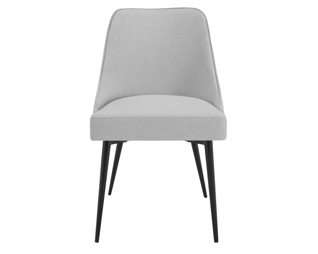 Colfax Side Chair Set 2 Marble Shiny Metal White steve silver furniture