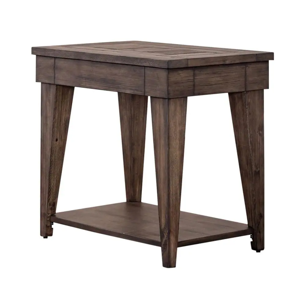 Arrowcreek Chair Side Table Weathered Stone - Small End Table Living Room or Bedroom Liberty Furniture