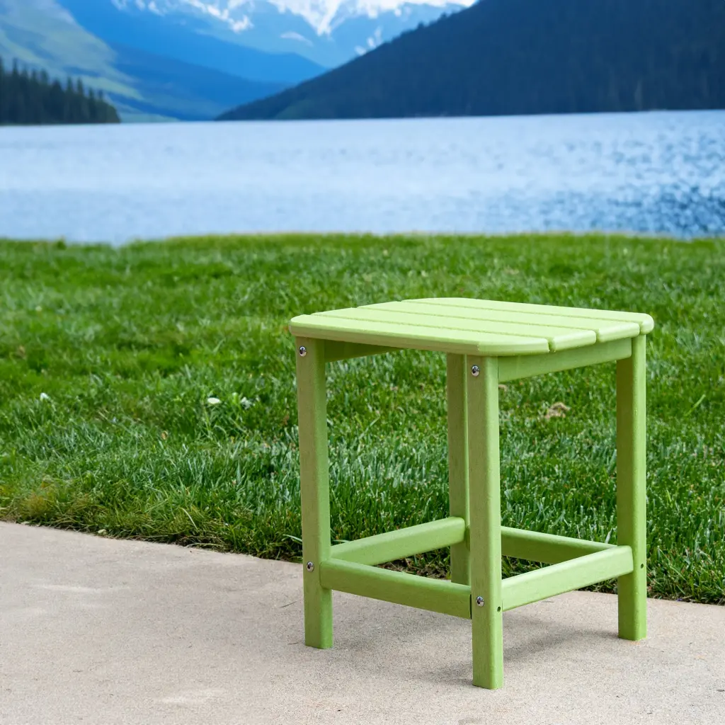 HDPE Space Saving Side Table Indoor and Outdoor Use redoakcreations