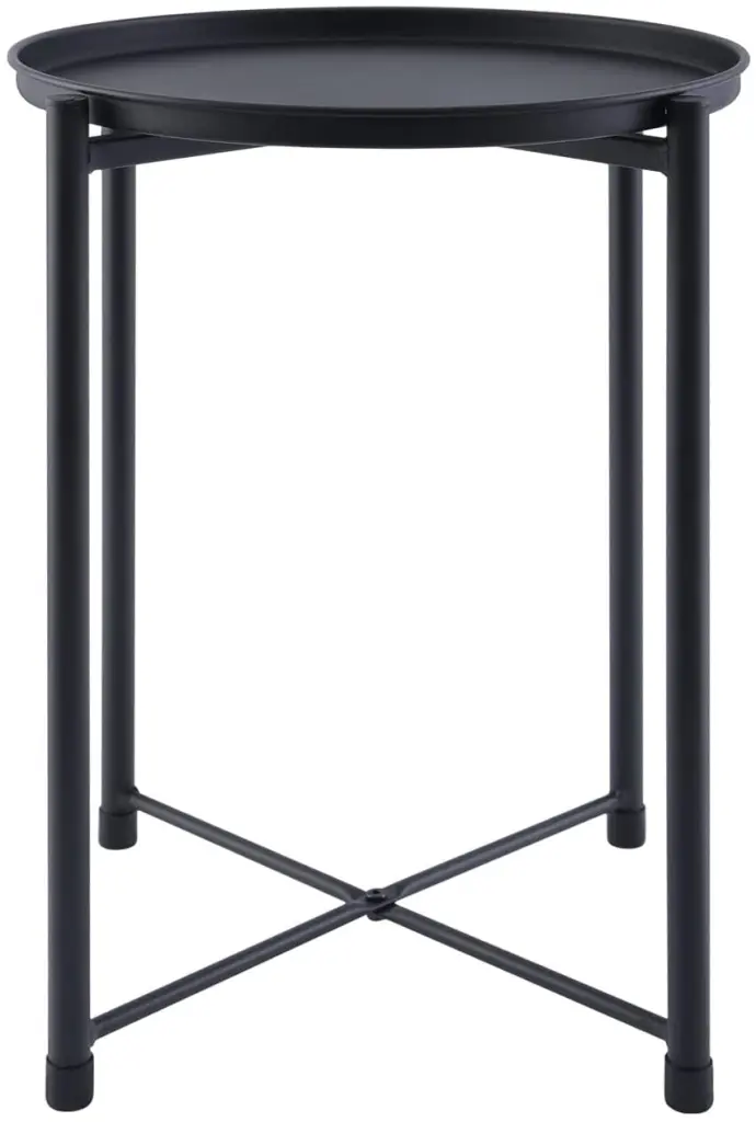 Yssoa Round Small Removable Top Side Table Bedroom Living Room Patio w1134dhs