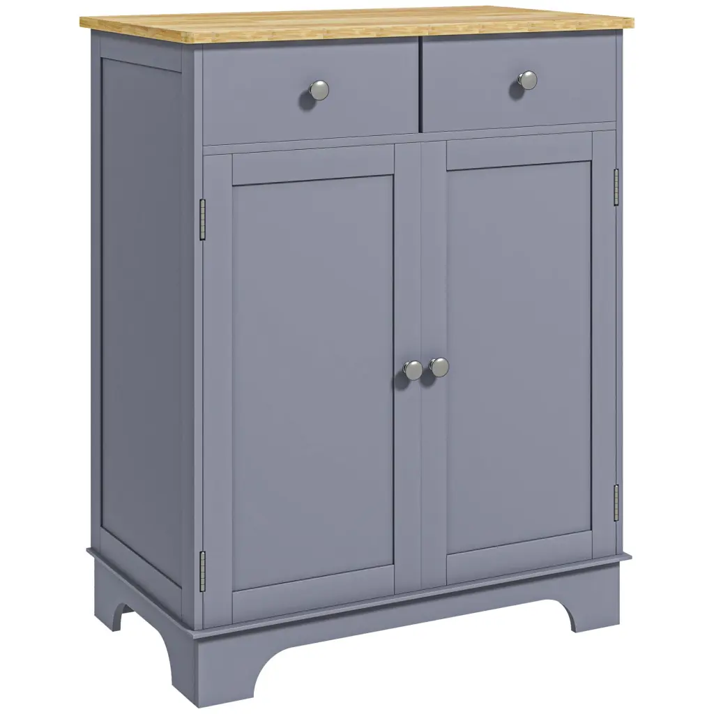 Homcom Sideboard Buffet Cabinet Double Door Kitchen Cabinet Coffee Bar aosom business