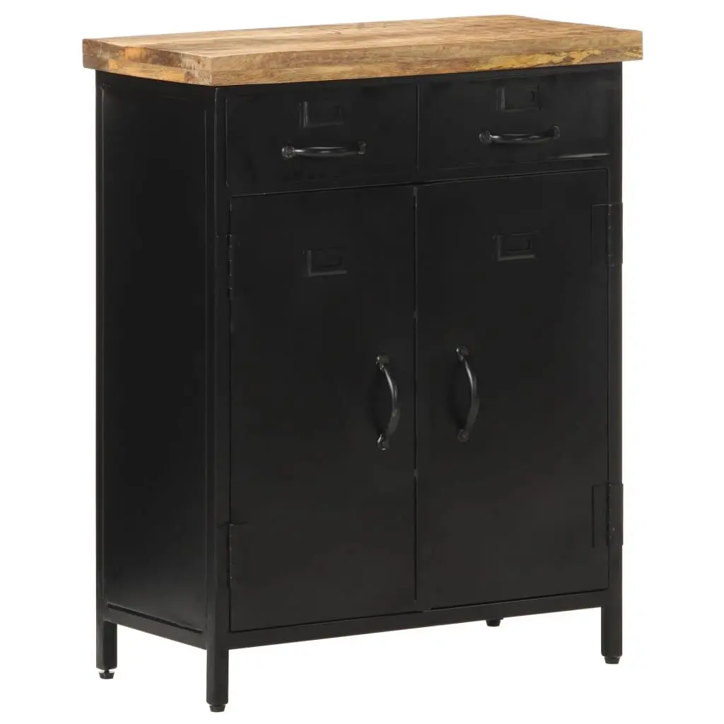 Rough Mango Wood Sideboard 23.6x11.8x29.9 Inches - Rustic Entryway Table
