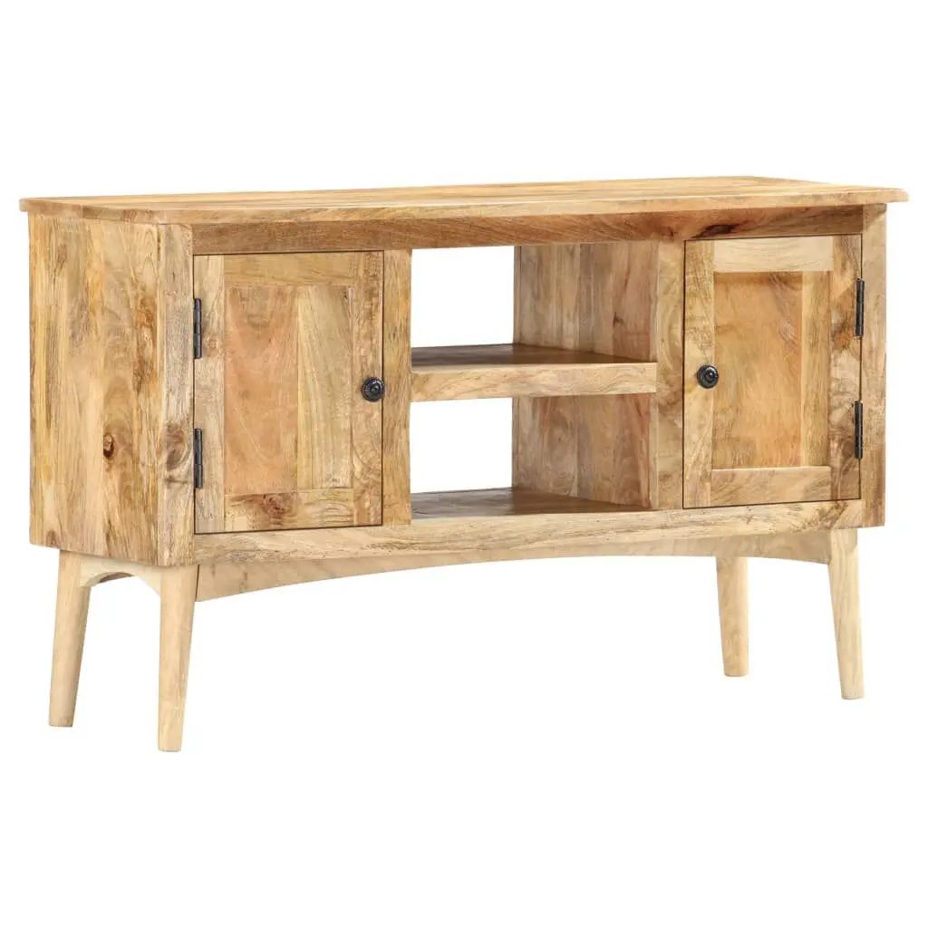 Sideboard 39.4 Inches Solid Mango Wood Storage Cabinet Buffet Table