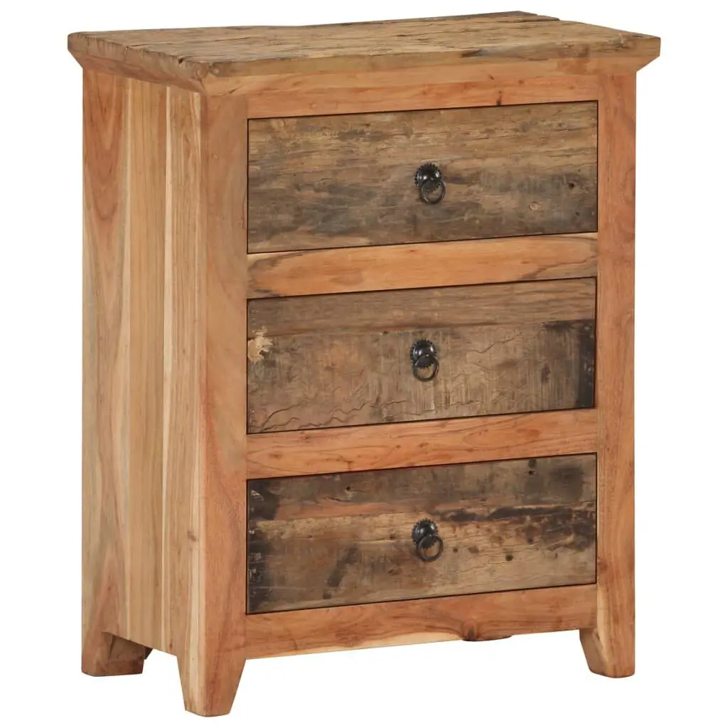 Sideboard Solid Acacia and Reclaimed Wood 24 Inch Wide Storage Cabinet