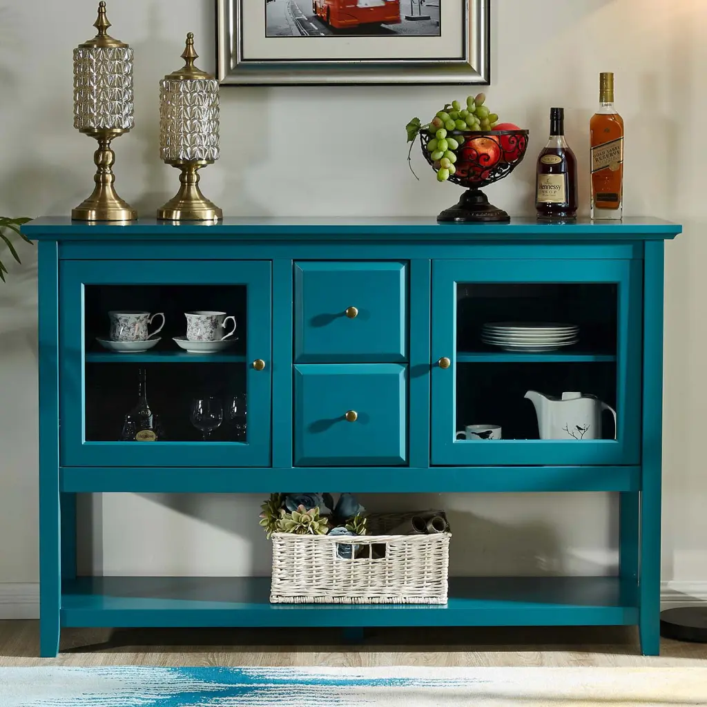 52 Inch Modern Sideboard Storage Customizable Shelves and Buffet Design jaydenmax