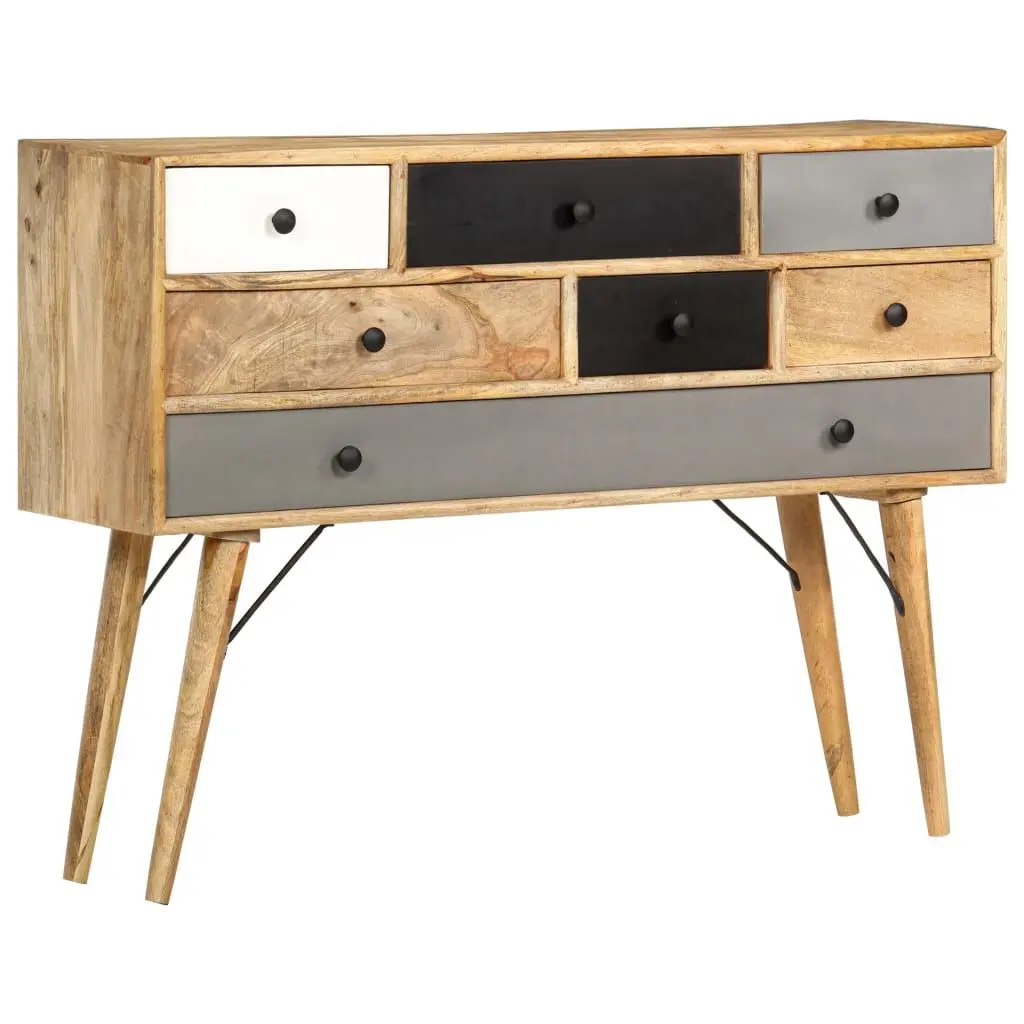 43.3 Inch Solid Mango Wood Sideboard 11.8x32.3 Storage Cabinet
