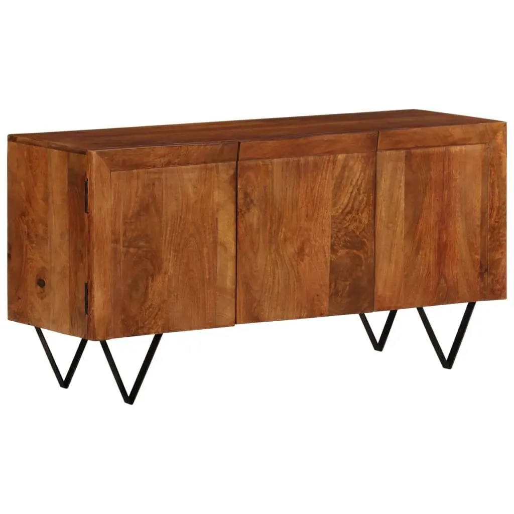 43.3 Inch Solid Wood Mango Sideboard 2 Doors and 3 Drawers