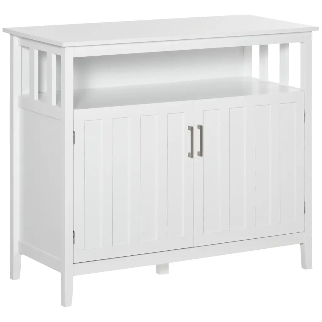 Homcom Kitchen Sideboard Buffet Cabinet 2 Doors and Customizable Storage aosom business