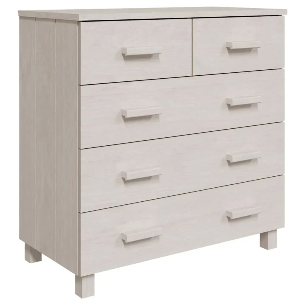 HAMAR White Solid Pine Wood Sideboard 31.1x15.7x31.5 Inches