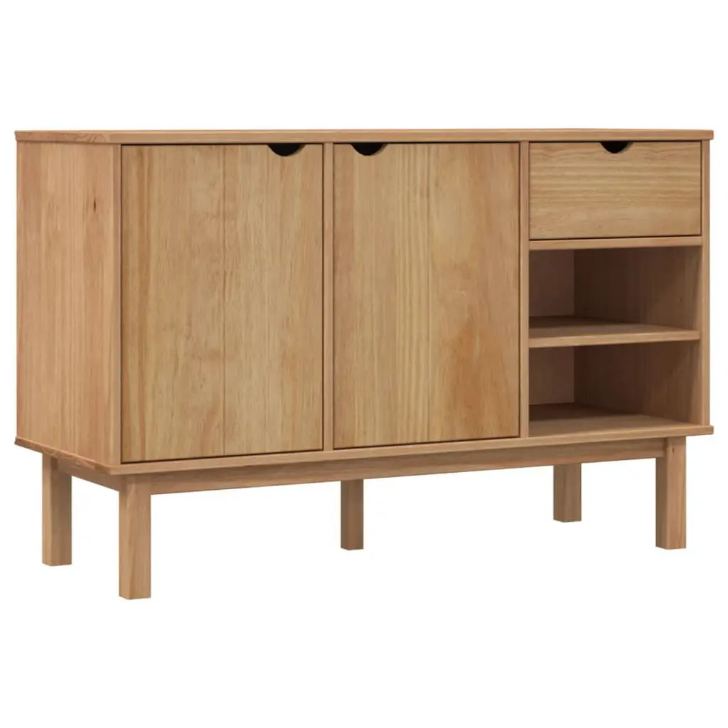 OTTA 44.9 x 16.9 Inch Solid Pine Wood Sideboard Living Room