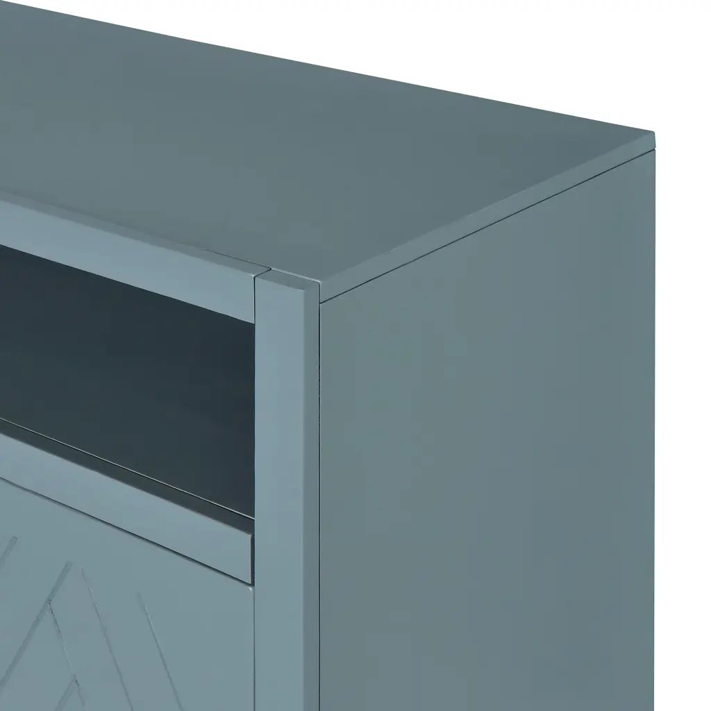 4 Door Timeless Sideboard Open Storage and Customizable Shelves rnb