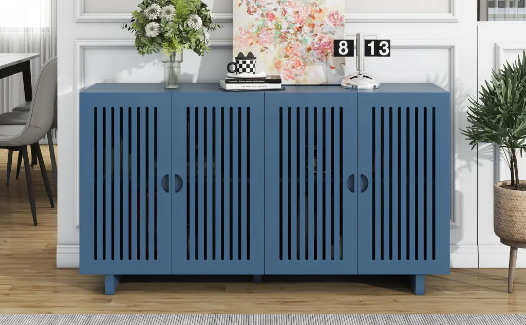 Modern Style Sideboard High-quality Storage Space and Hollow Door Design rnb