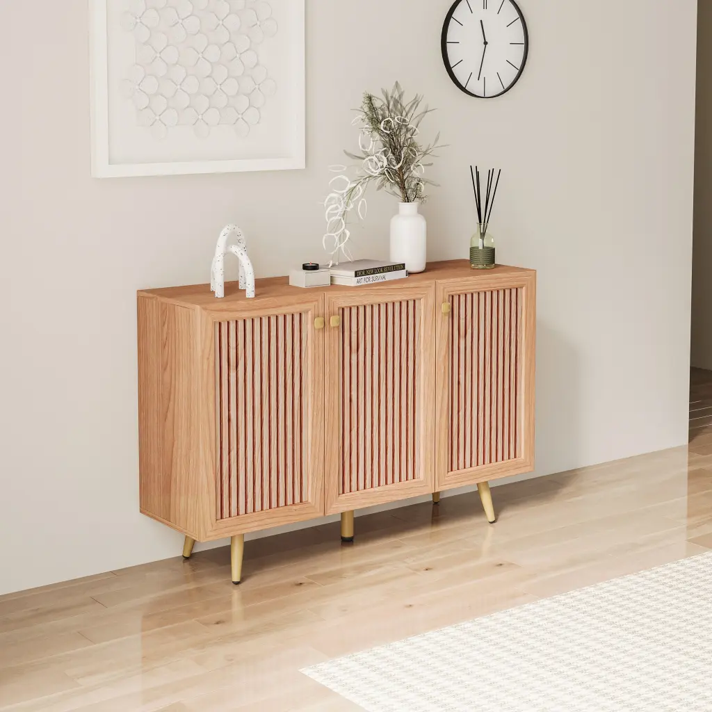 Three Door Timber Sideboard Buffet Storage Cabinet Dining Room rnb