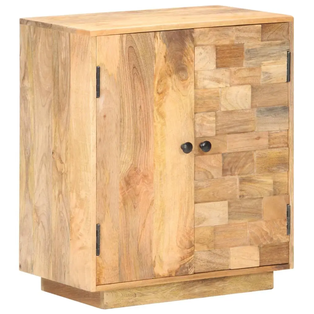 Sideboard 23.6x13.8x27.6 Inches Solid Mango Wood Storage Cabinet