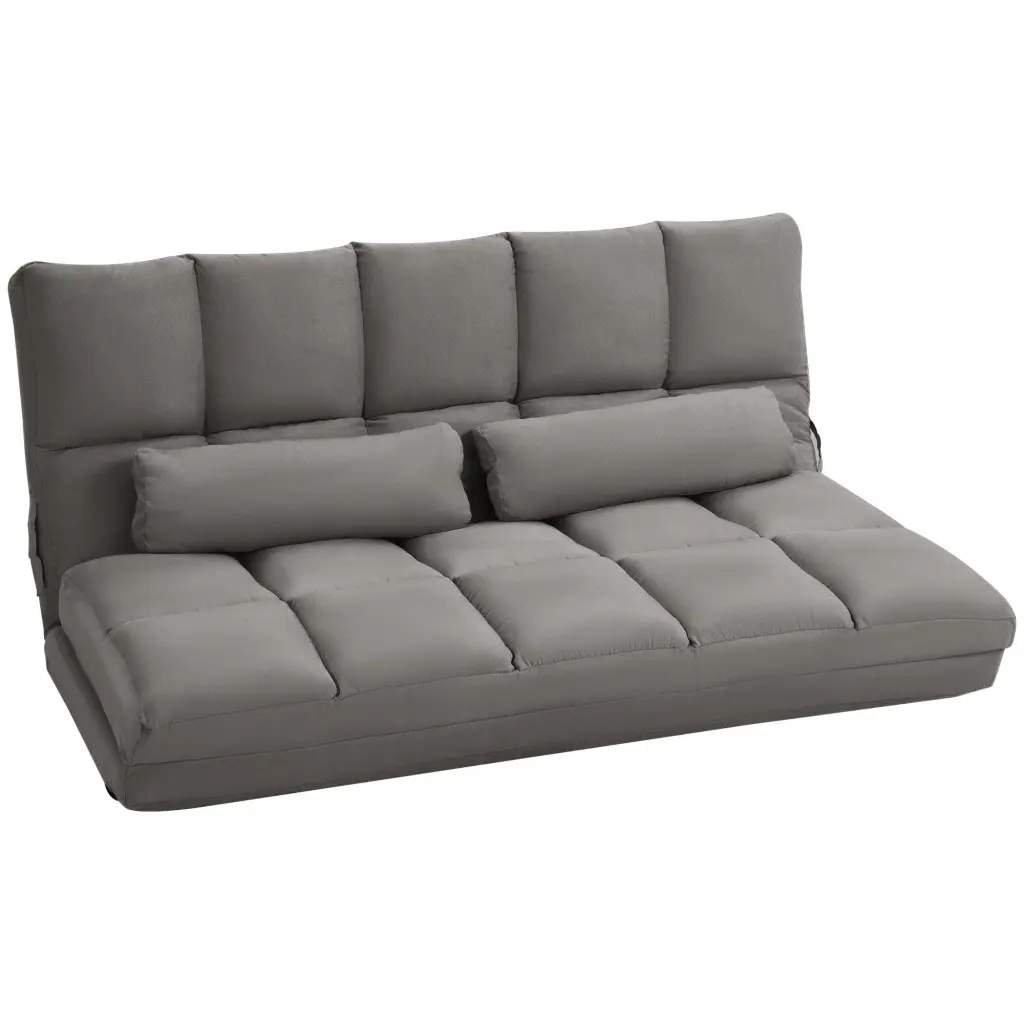 Convertible Floor Sofa Chair - Foldable Couch Bed Guest Room aosom business