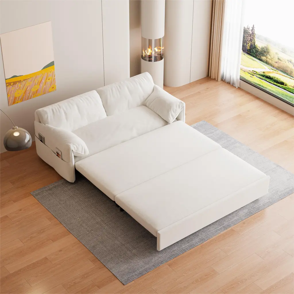 63.8 Inch Queen Pull Out Sofa Bed 3 1 Convertible Sleeper Sofa Storage bobby furniture