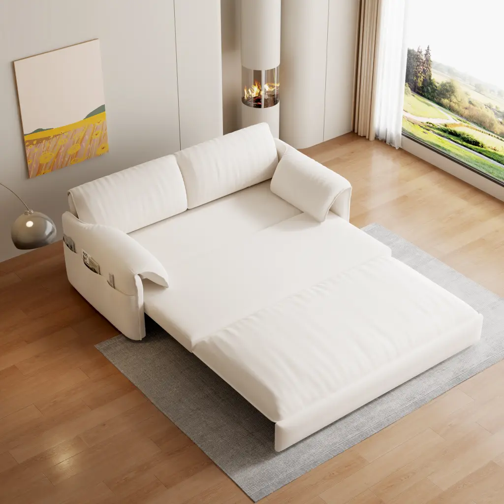 63.8 Inch Queen Pull Out Sofa Bed 3 1 Convertible Sleeper Sofa Storage bobby furniture