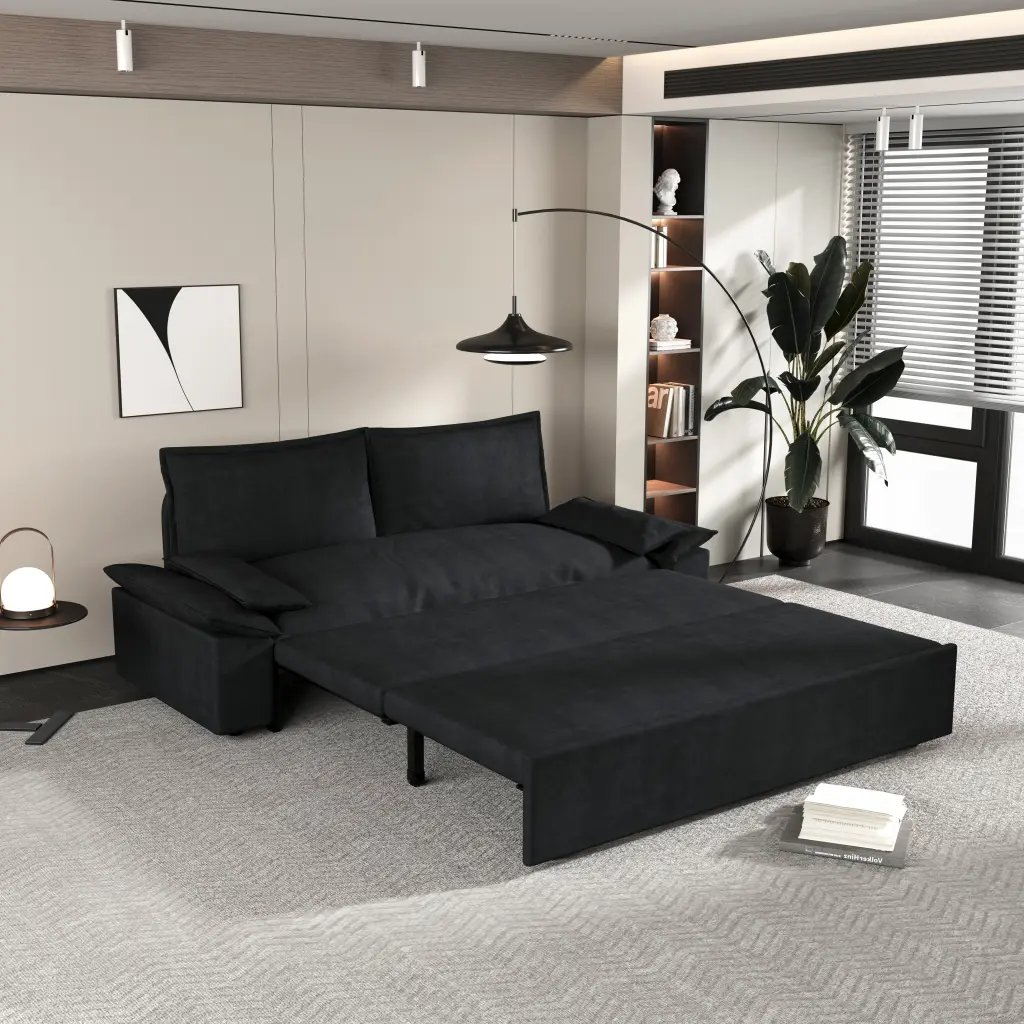 70.1 Inch Queen Size Pull Out Sofa Bed 3 1 Convertible Sleeper Sofa bobby furniture