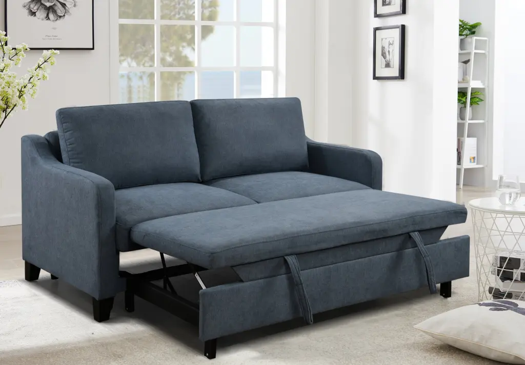 69 Inch 3 1 Convertible Queen Sleeper Sofa Bed Modern Loveseat Furniture happy home