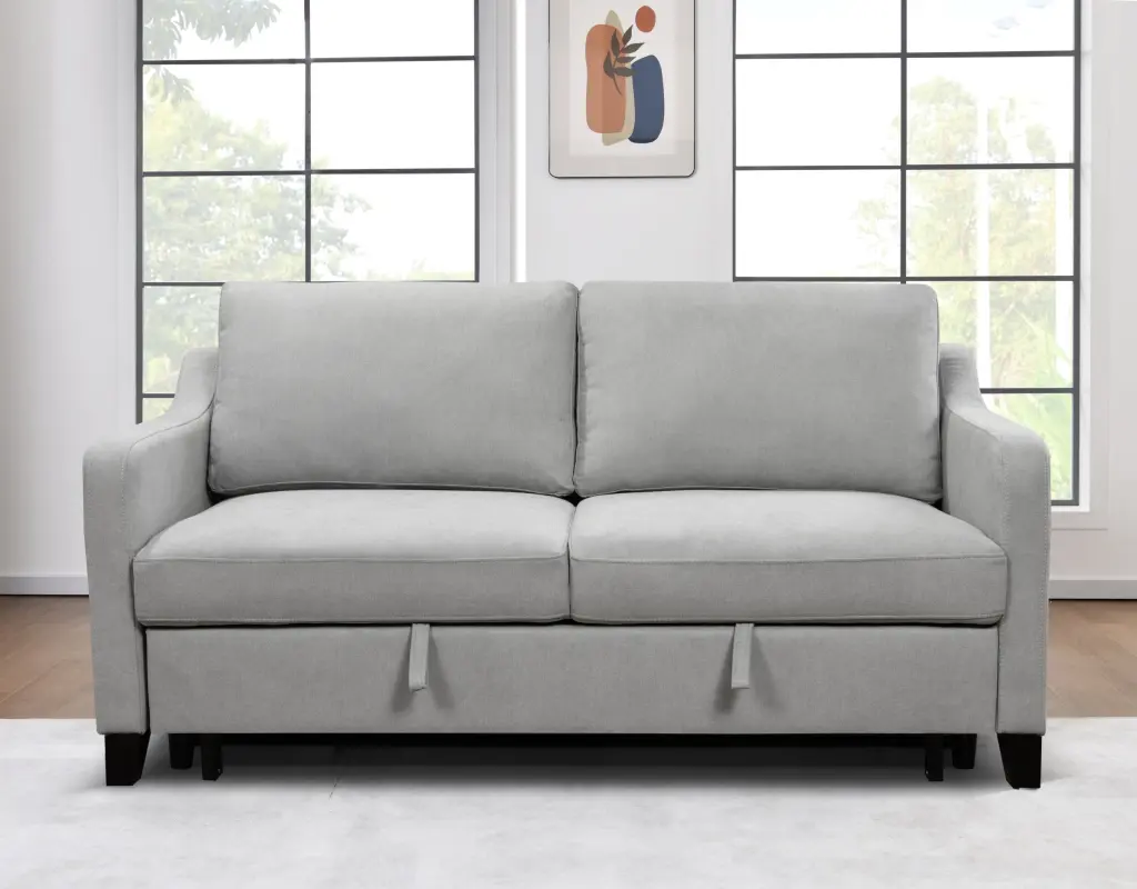 69 Inch 3 1 Convertible Queen Sleeper Sofa Bed Modern Loveseat happy home