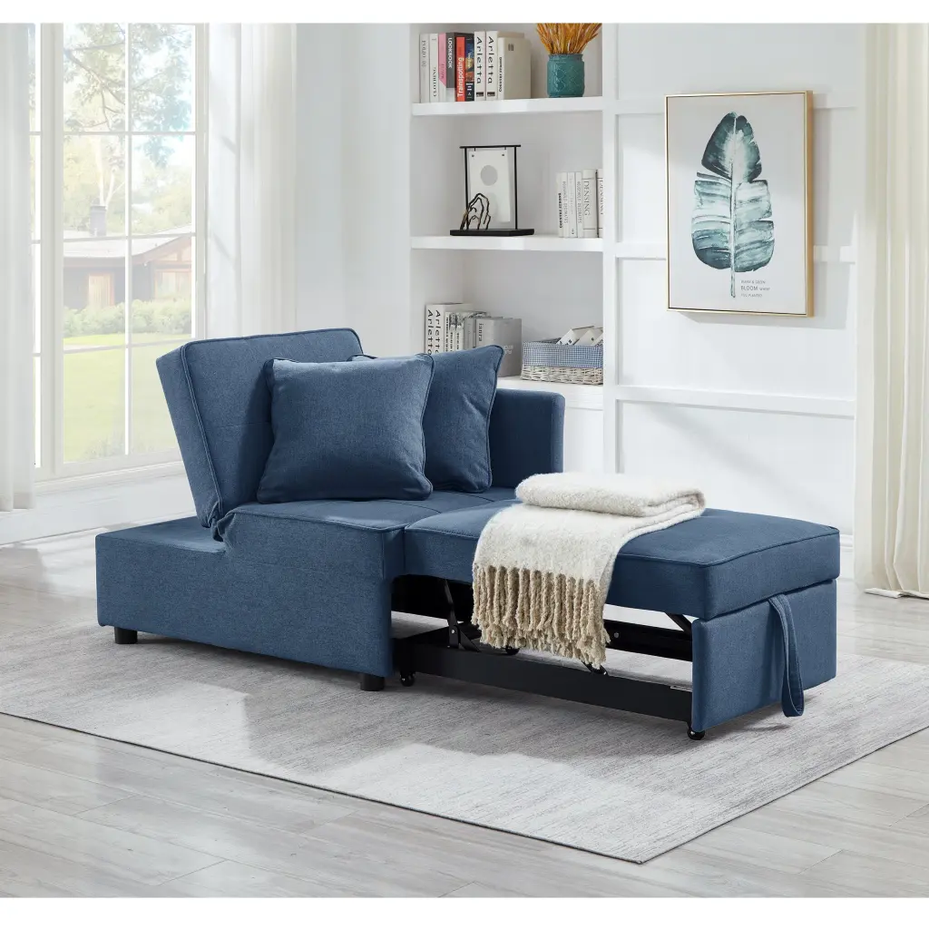 4 1 Convertible Recliner Couch Sleeper Sofa Bed Robust Frame hdf store