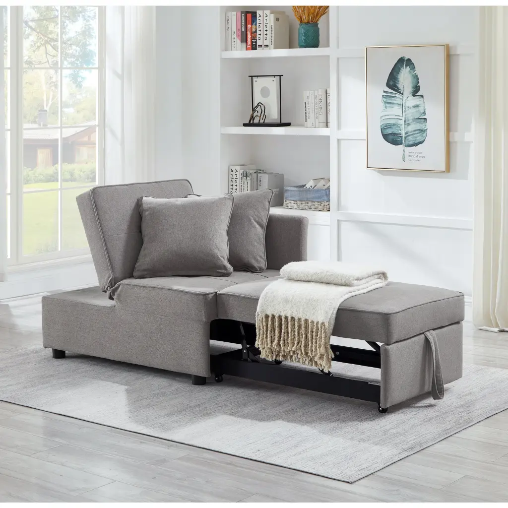 4 1 Convertible Recliner Couch Sleeper Sofa Bed Robust Frame hdf store