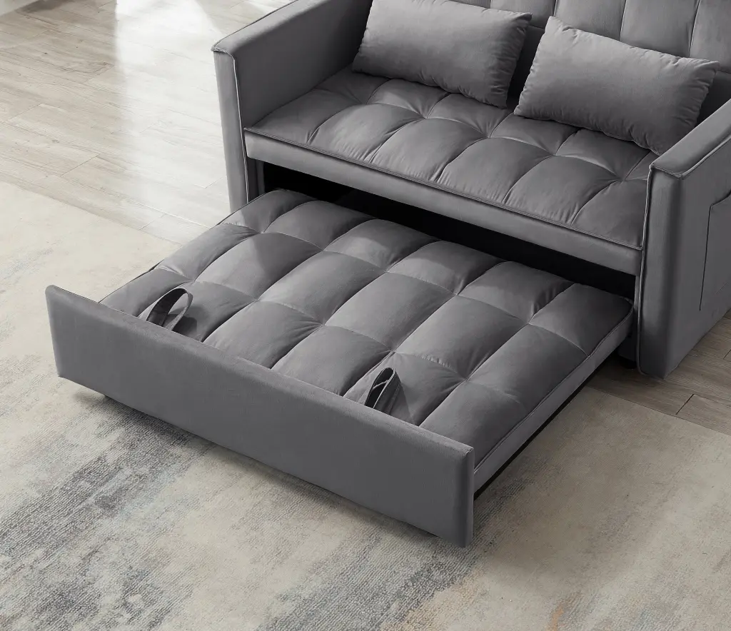 3 1 Adjustable Sleeper Sofa Bed Pull Out Bed and USB Port lefeng