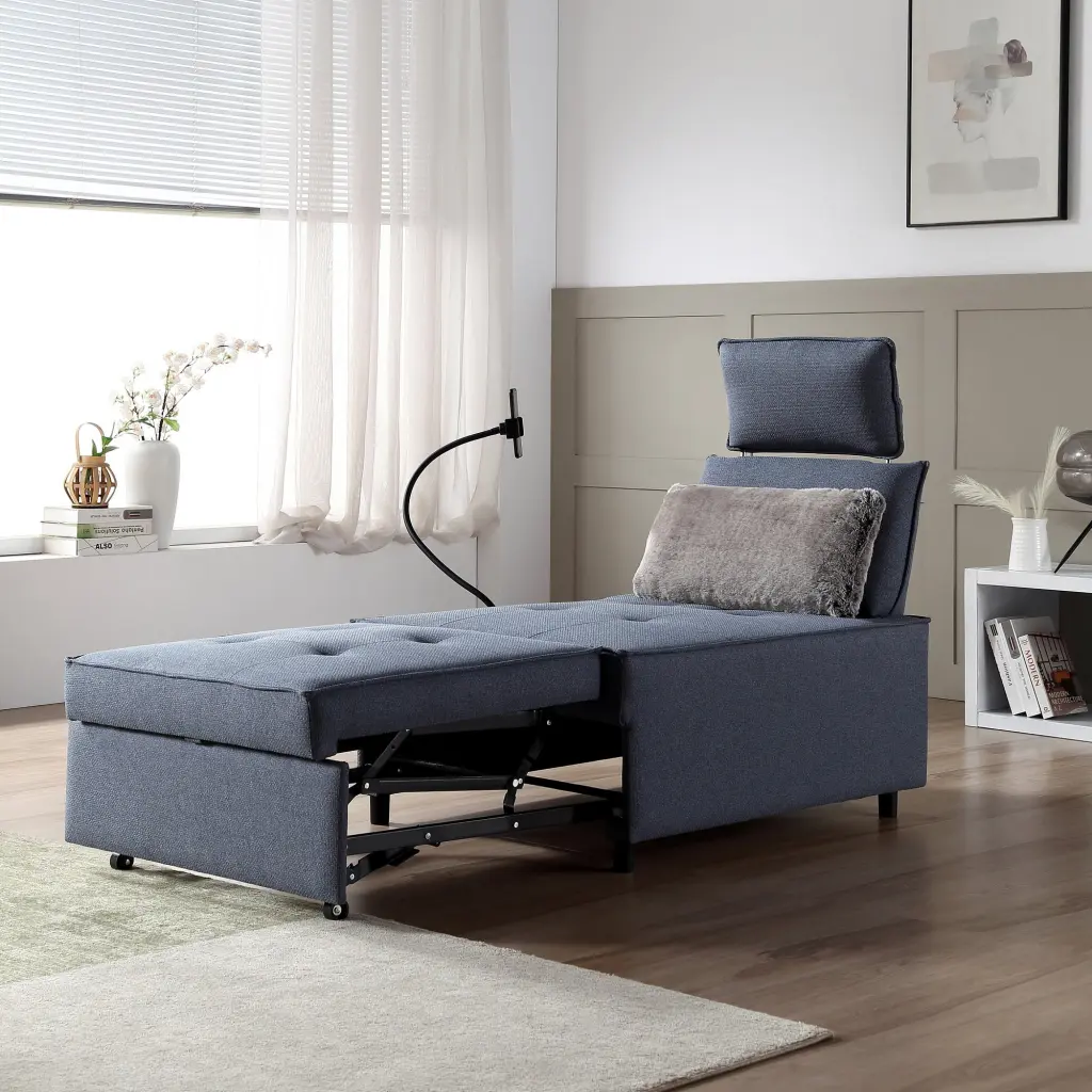 3 1 Sofa Bed Speaker Chair Reclining Sleeper Sofa Bed Futon luxehome