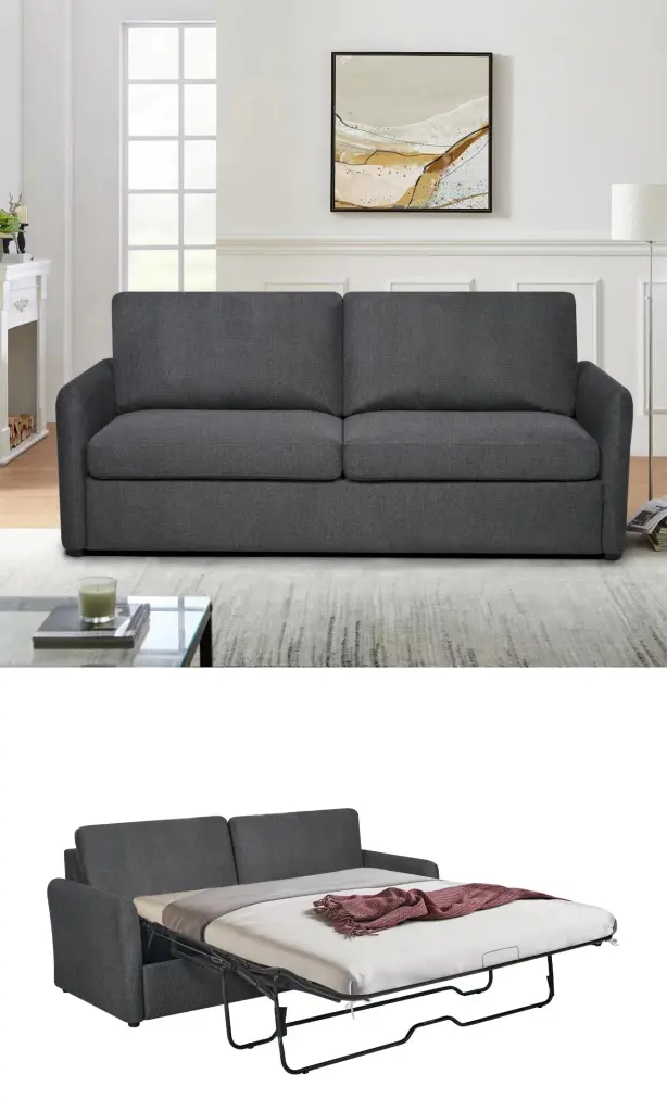 Queen Size Sleeper Sofa Pull Out Bed Convertible Couch 2--1 Design normicore