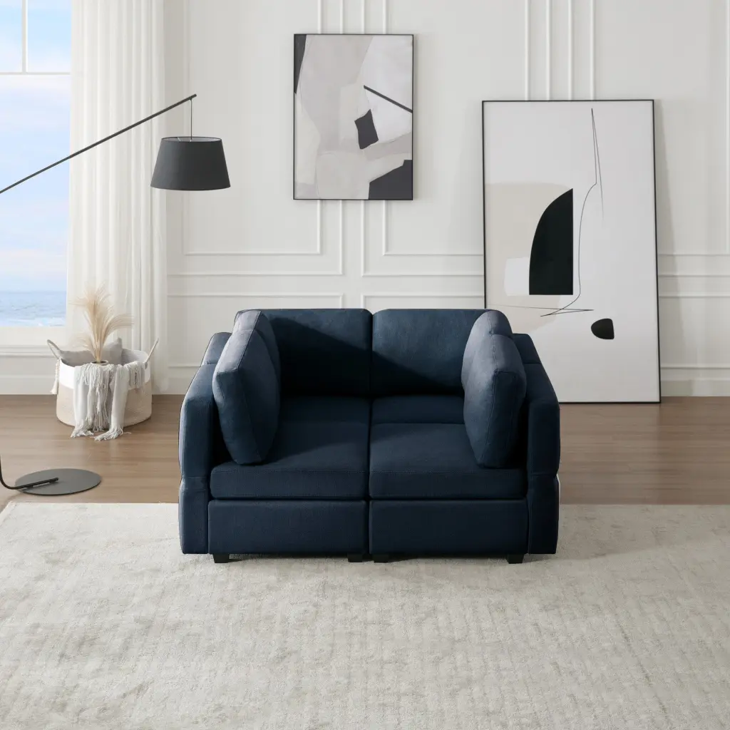 4 Seat Sofa Bed Upholstered Sofa Sleeper Space Saving Sofa Bed 2 Seat Convertible ui furniture